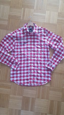 originales Oktoberfest Hemd neuwertig Gr. M rot kariert