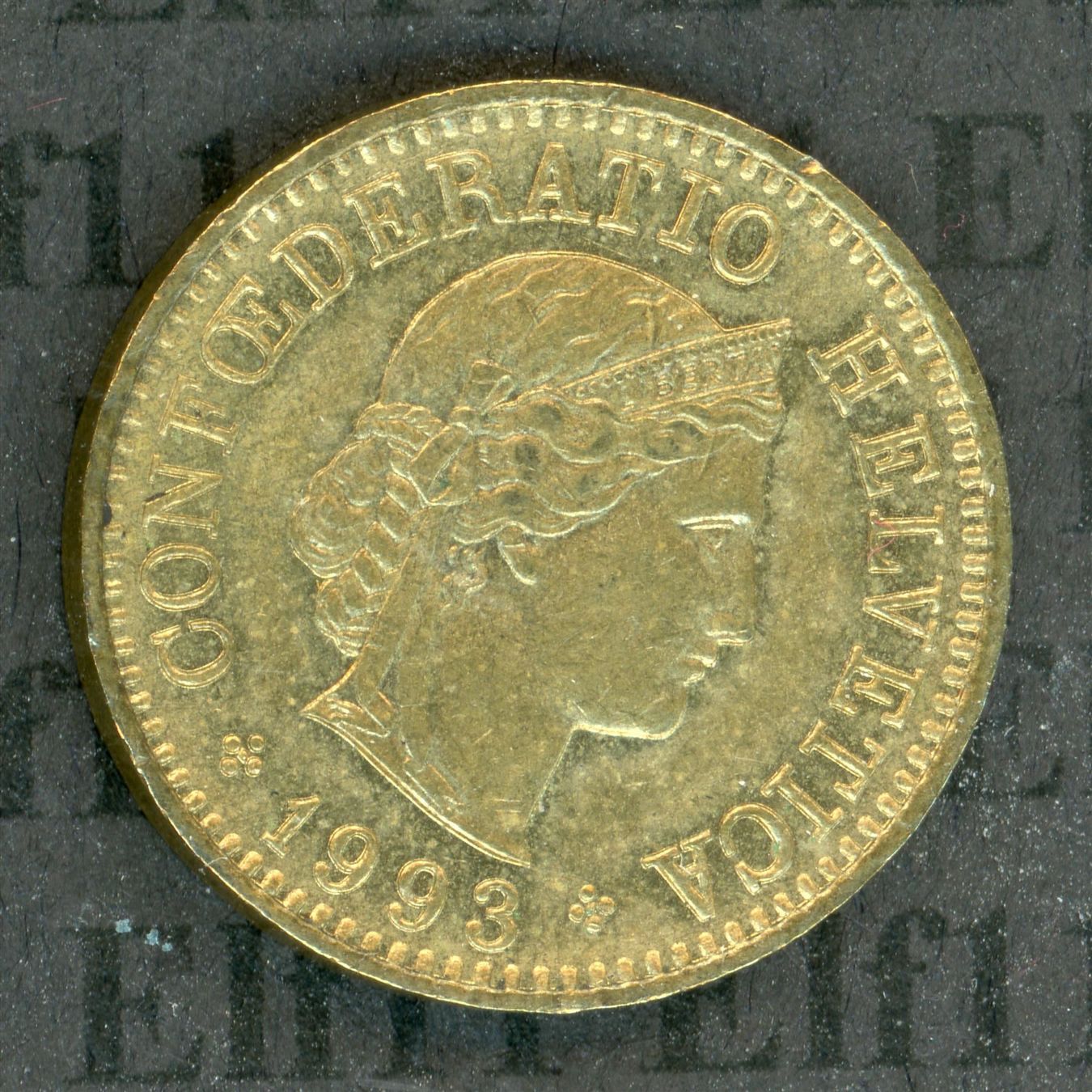 Tutti le monete: CHF___0.05 1993 -vz 5 Rappen – Usato da Widnau venduto da Elf11