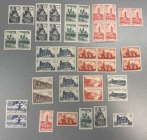 Frankreich 1947 Lot mit postfrisch. Viererblocks u. Paaren
