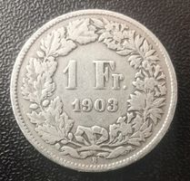 Uralter 1 Franken 1903 Silber schön - sehr schön ab Fr. 13.-