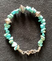 Schönes Edelstein- Splitterarmband Türkis