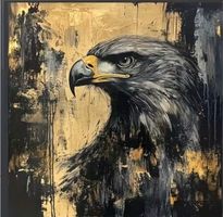 Malen nach Zahlen-kreativ-Geschenk-Kunstwerk Adler 40x50cm
