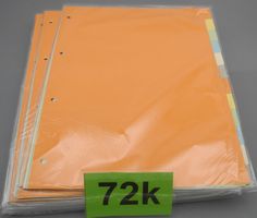 8 Stück 12er Farbregister, Nr. 72k