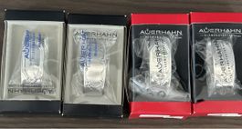 4 neue Serviettenringe Auerhahn versilbert