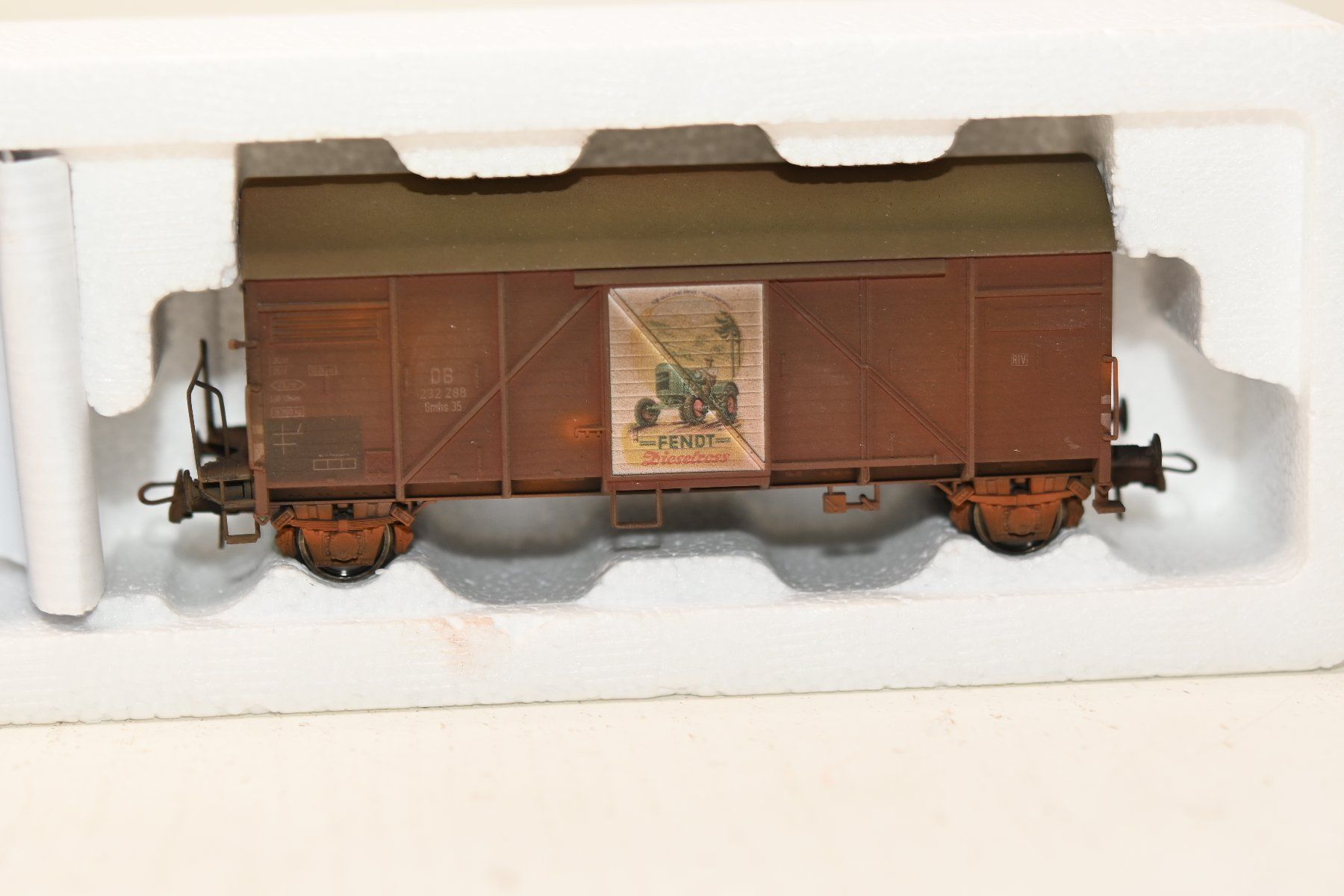 Roco Modelleisenbahnen: DB Gmhs 35 "Fendt" Güterwagen  Roco H0/DC – Gebraucht aus Laupen ZH von