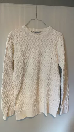 Selected Homme Strickpullover creme, Zopfmuster, gebraucht