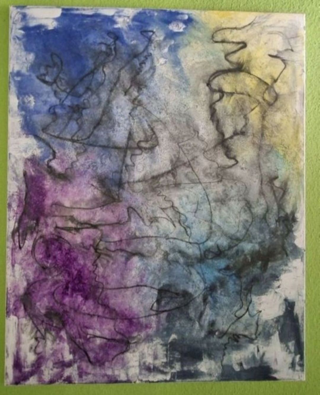 Dipinti: Gemälde " Gedankenwolke" handmade 80×100 – Nuovo (secondo la descrizione) da Riehen venduto da Steinbock1970 2