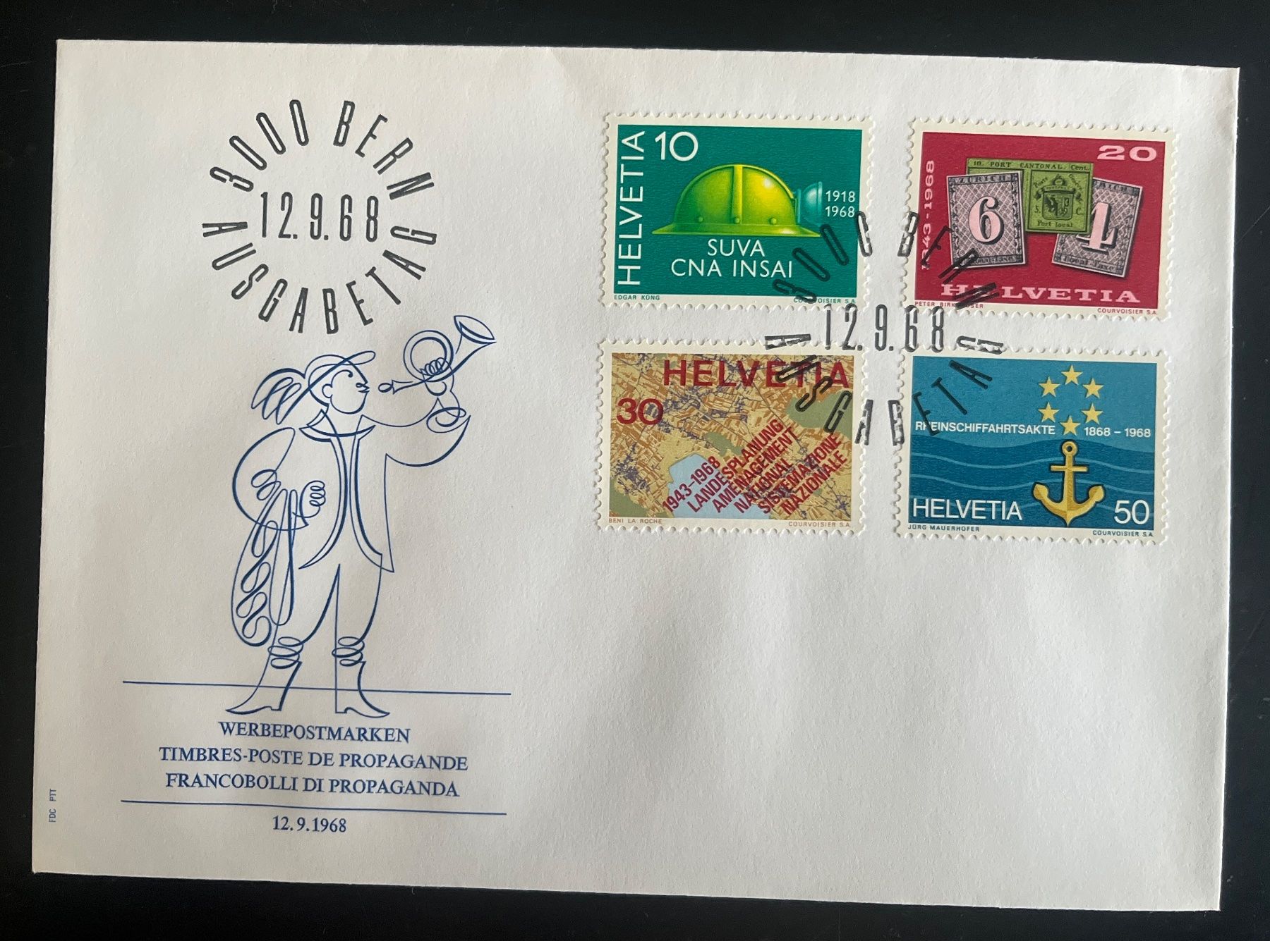 Tutti i francobolli: FDC Werbepostmarken 1968 – Usato da Biberist venduto da Edelfloh