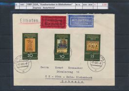 1981 DDR, "Kostbarkeiten in Bibliotheken", Bedarfsbrief