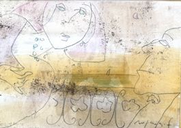 Franco Rognoni: Abend in Ascona, Mischtechnik auf Papier