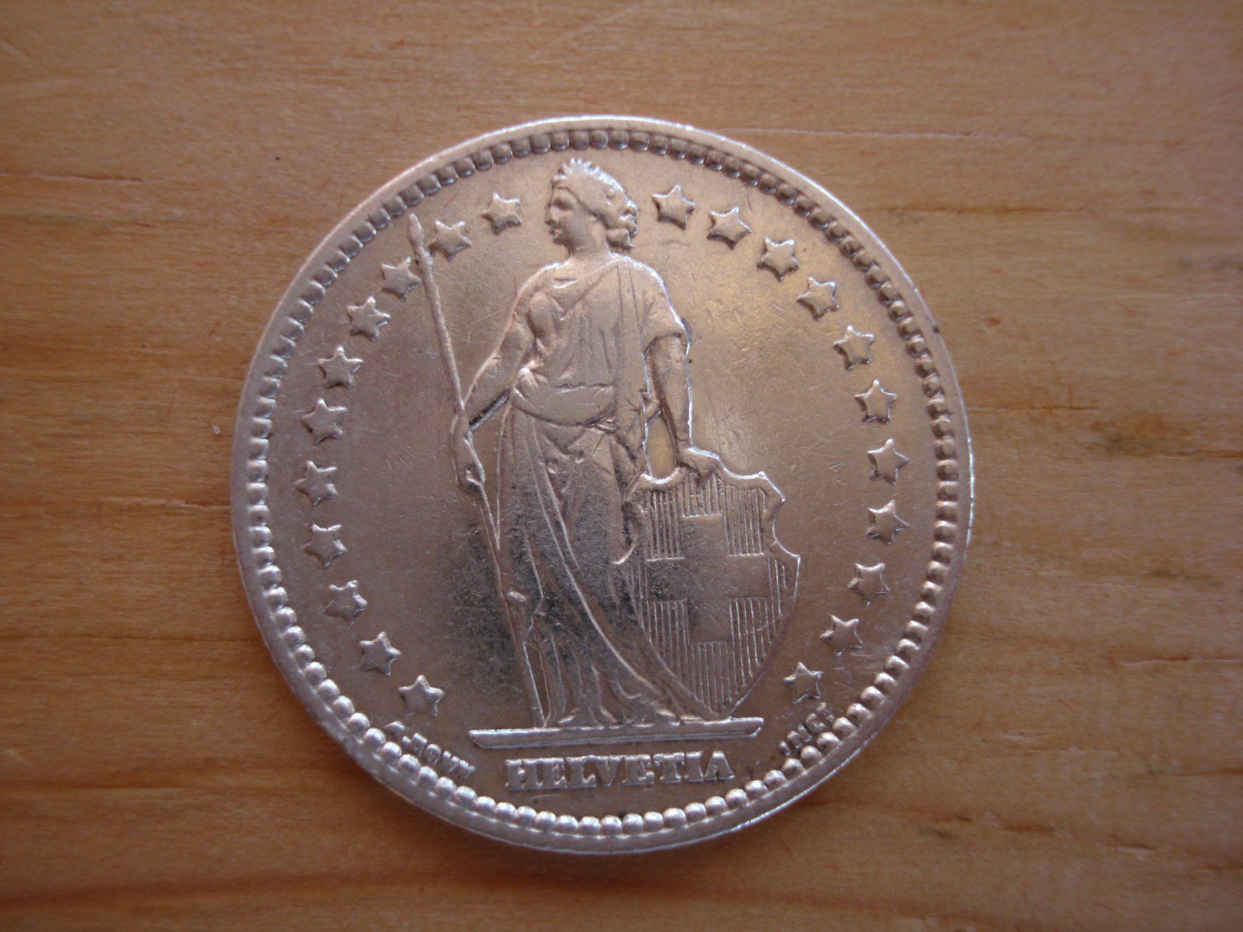 Alle Münzen: (C1) 1 Franken 1887 VZ – Gebraucht aus Erlach von Net-Coins 1