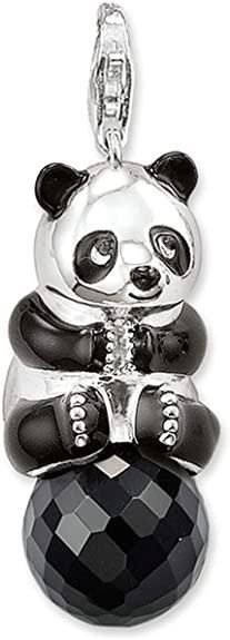 Süßer Bär Anhänger Aus 925er Silber - Charm Mit Karabiner Für Armbänder