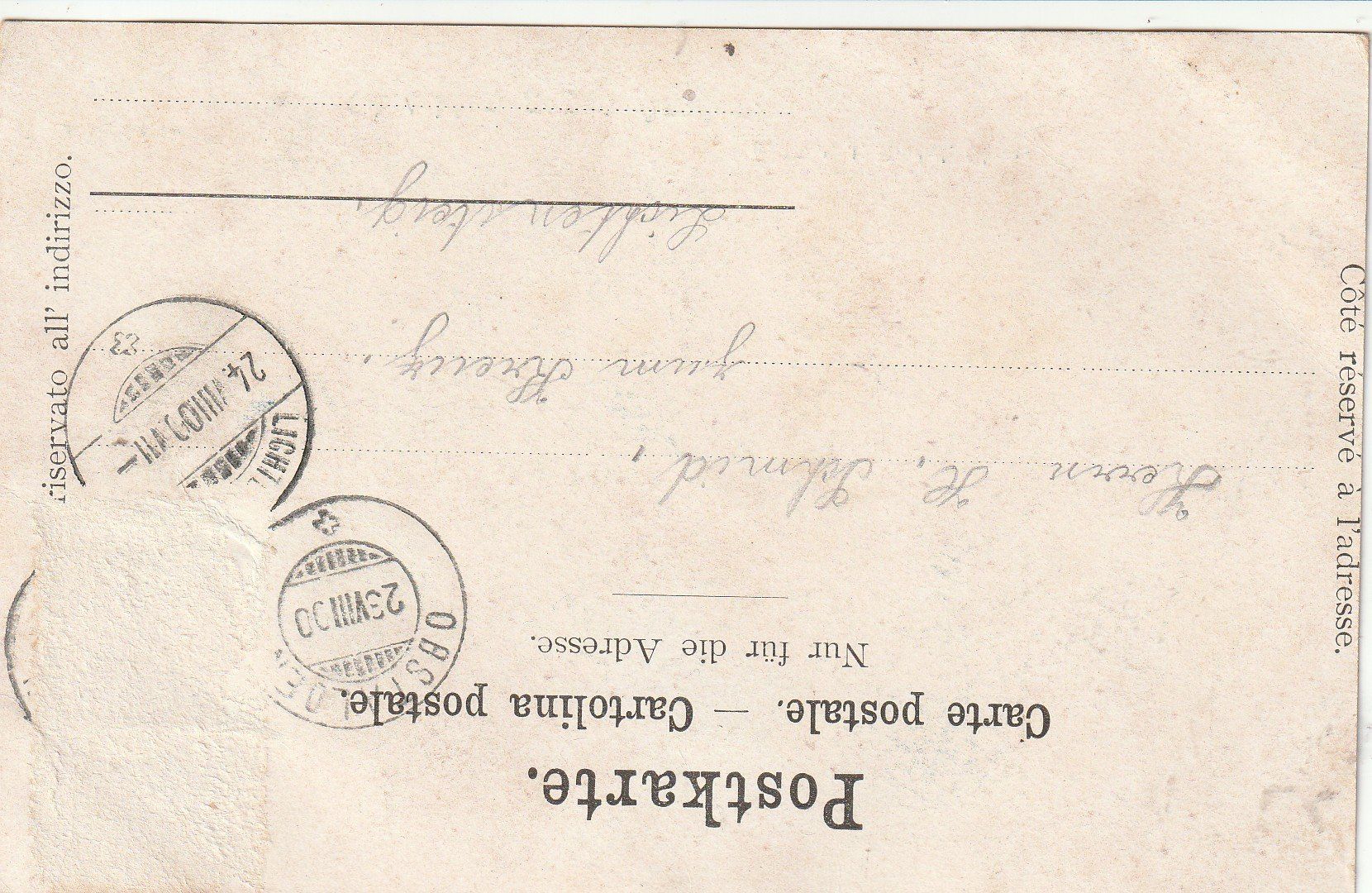 Cartoline postali: Alte Ansichtskarte: Obstalden gegen Amden, 1900  R – Usato da Rupperswil venduto da Ema10 1