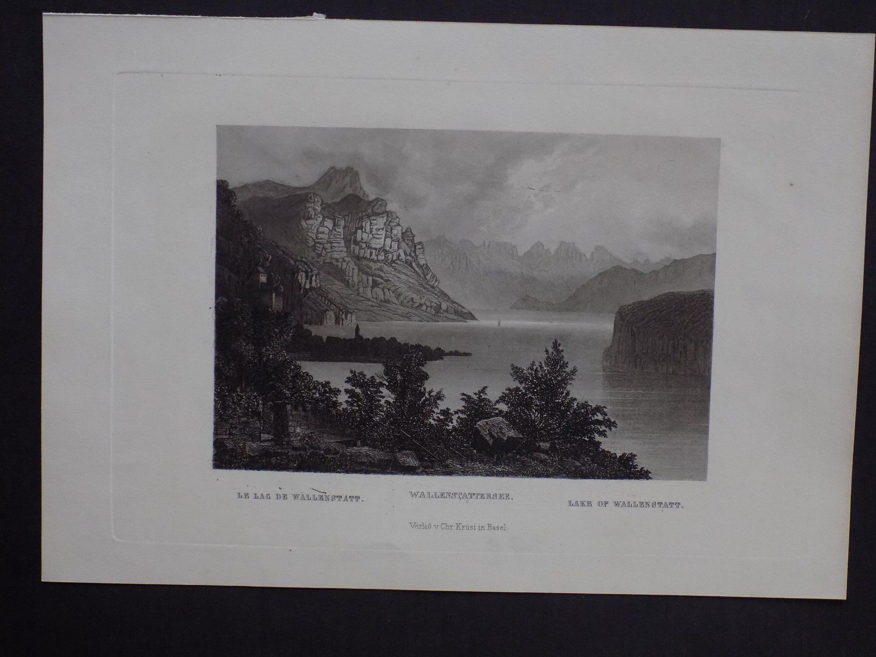 Stiche: Walensee Aquatinta Krüsi Verlag – Gebraucht aus Risch von Rischli15