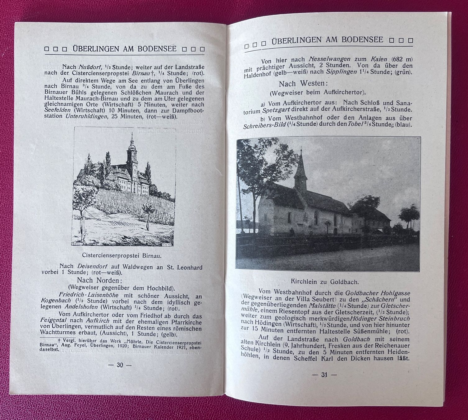 Cartoline postali: Prospekt Ueberlingen am Bodensee, 1921 – Usato da Biberist venduto da Edelfloh 6