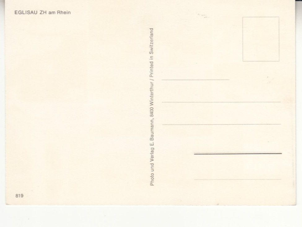 Cartoline postali: Eglisau ca. 1970 – Usato da Bürglen TG venduto da StampGraf 1