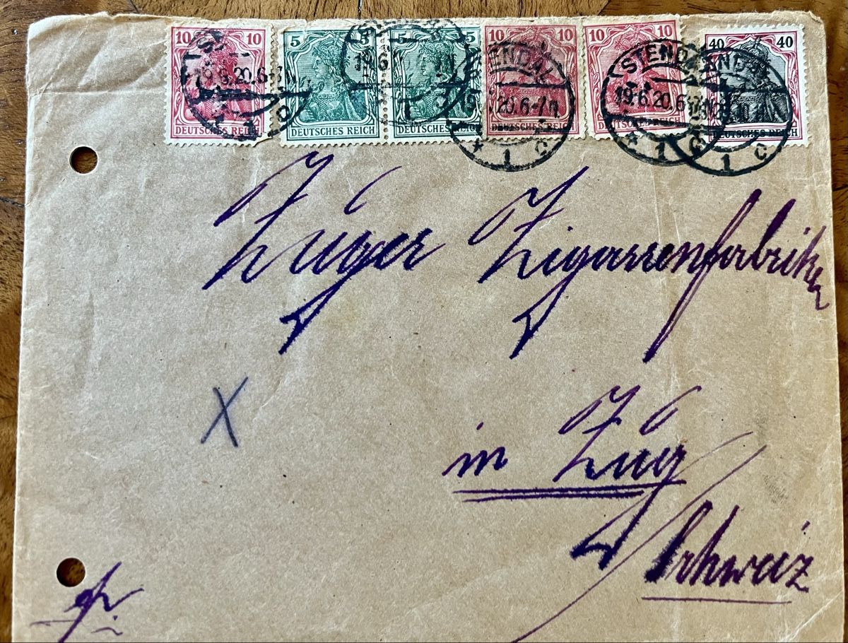 Buste & buste per spedizione: Deutsche Reichspost – Usato da Hermetschwil - Staffeln venduto da Juergso 1