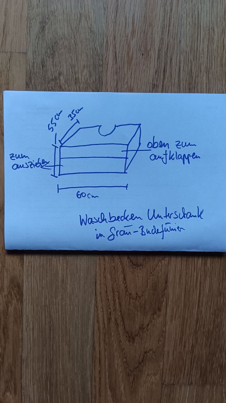 Mobili per bagno: Grau - Brauner Lavabo Unterschrank – Usato da Basel venduto da bib_pcc2 1