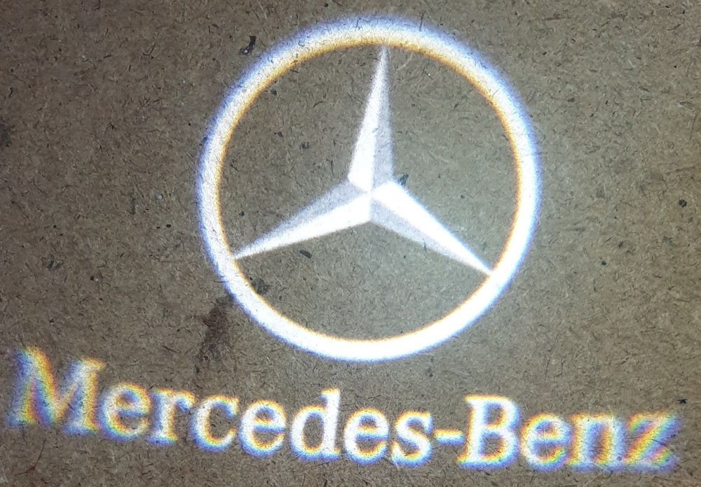 2x Mercedes LED Türlogo Projektor W203