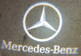 2x Mercedes LED Türlogo Projektor W203