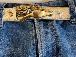 Ceinture en cuir vachette pleine fleur Vaudaux