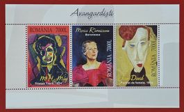 RUMÄNIEN POSTA ROMANA KUNST AVANGARDISTI KULTUR BLOCK 2004**
