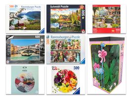 8 Puzzles_7x500 Teile_1x 750 Teile