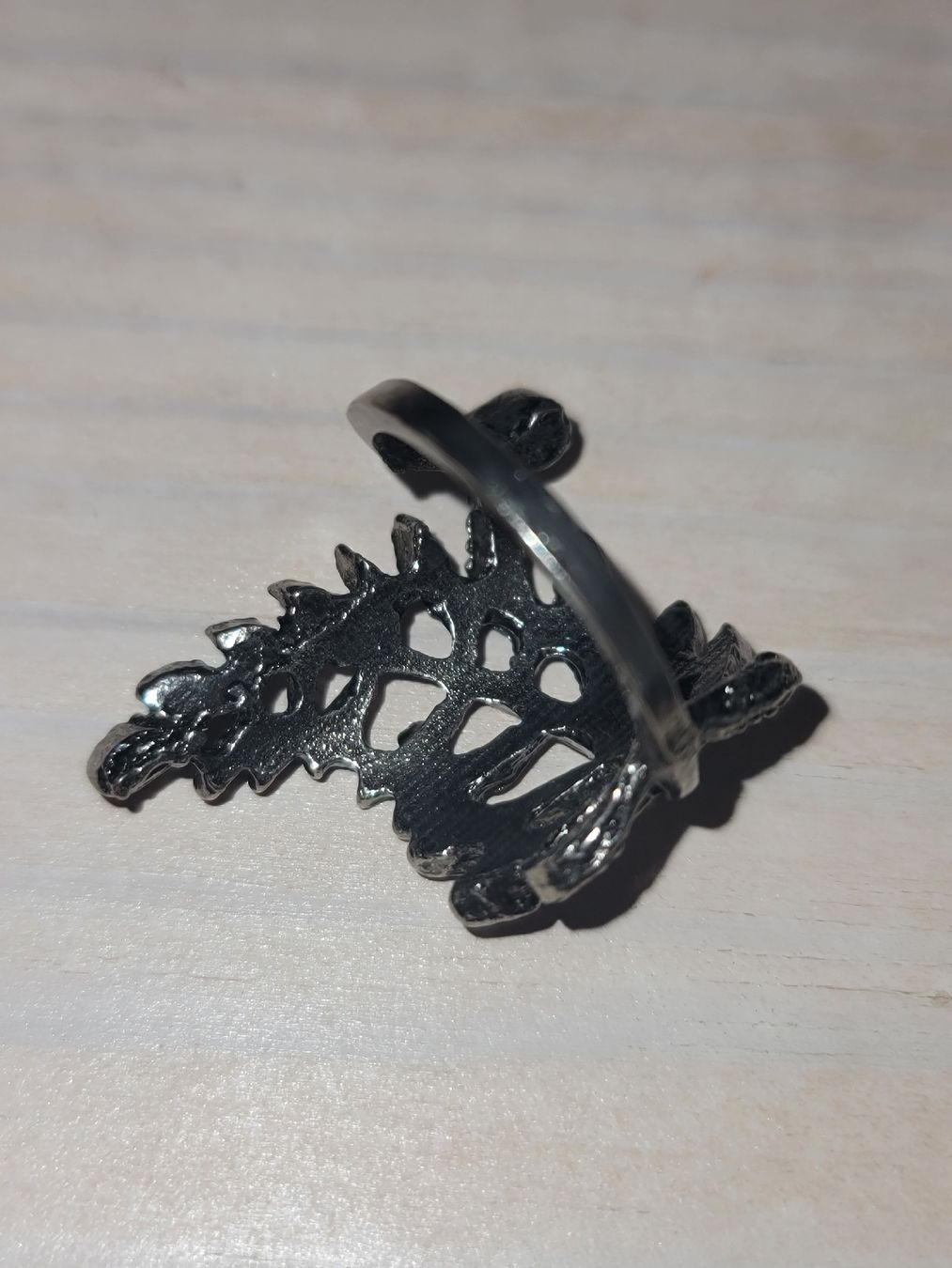 Ringe: Blatt Ring, Silbern Vintage Stil, Sommer Schmuck, ethno, erd – Gebraucht aus Zollikerberg von Nice_Name 3