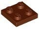 Lego Reddish Brown Plate 2 x 2 12 Stück