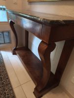 antike Konsole, Konsolentisch mit Marmorplatte , Sideboard 