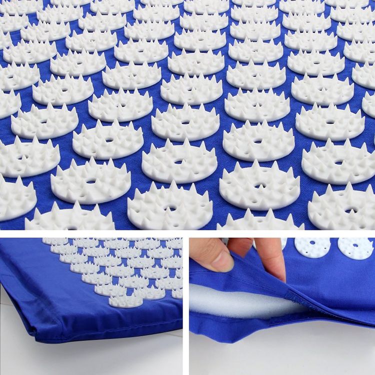 Akupressurmatte Set Mit Kissen – Nadelmatte, Akupunkturmatte, Massagematte, 40x62cm
