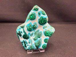 Malachit und Chrysocolla poliert