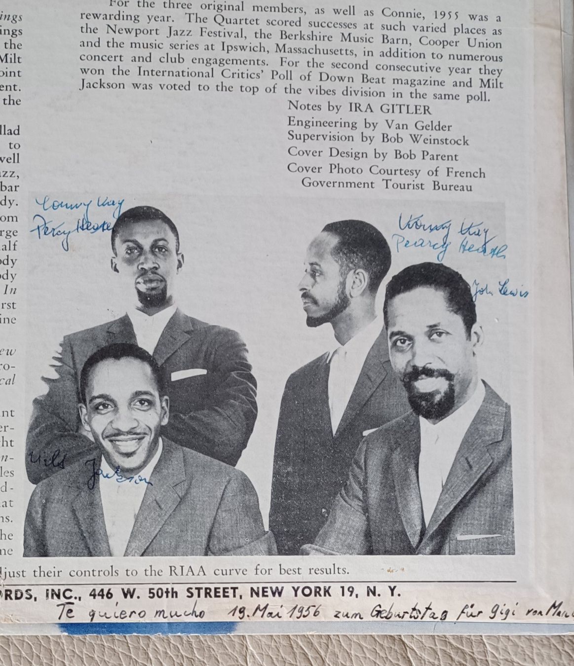 Dischi in vinile: Concorde - the Modern Jazz Quartet 1955 – Usato da Hägendorf venduto da Plattenhardt 2