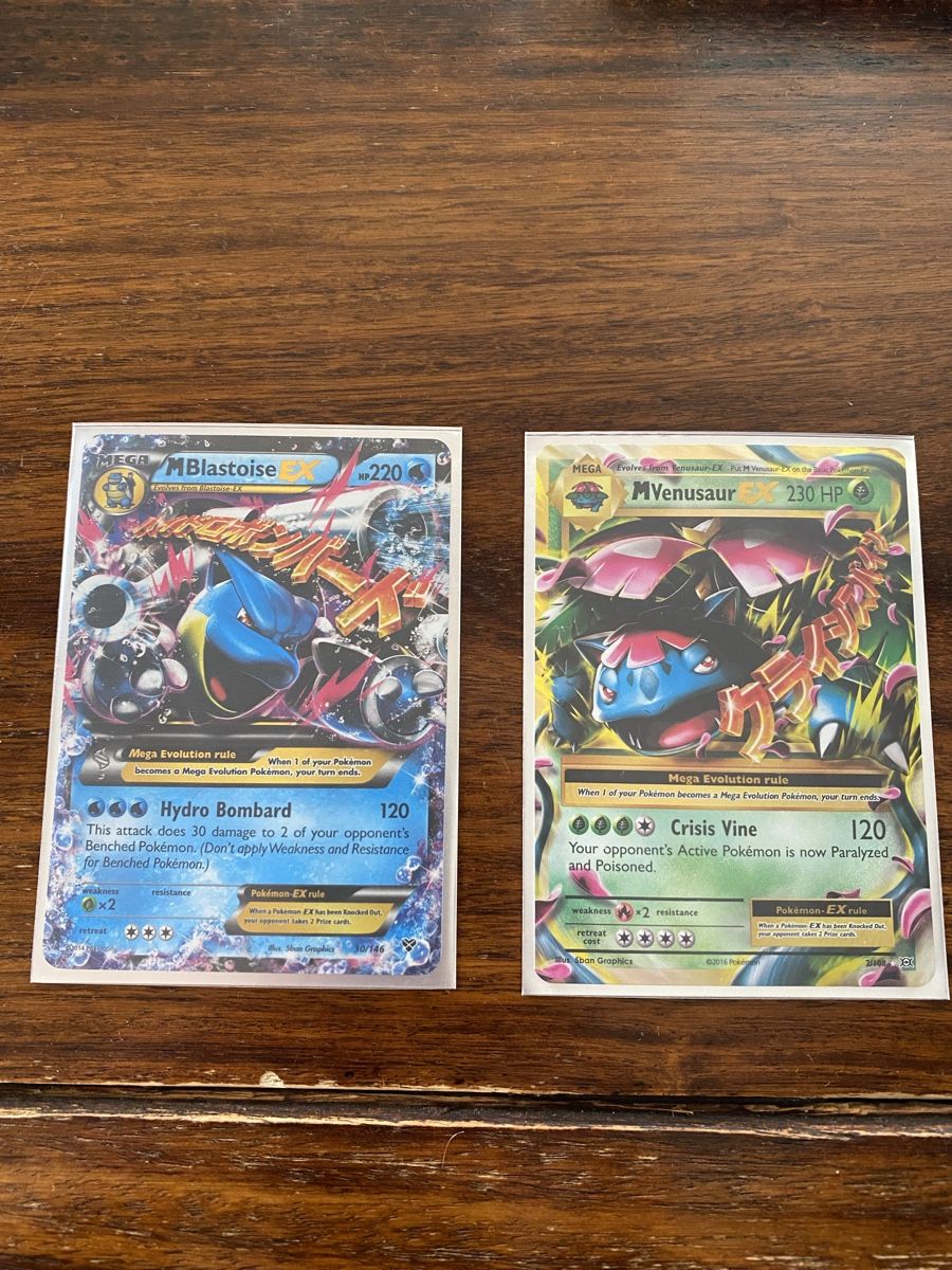 Pokémon Carte collezionabili: Mega Blastoise EX 30/146, Mega Venusauer EX 2/108 – Usato da Rorschach venduto da cabrones98