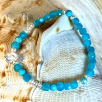 Süsswasserperlen-Armband mit Amazonit & Türkis | Unikat