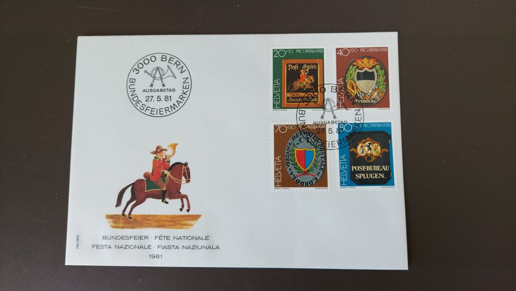 Tutti i francobolli: Ersttagsbrief (FDC) gestempelt 27.05.1981! – Nuovo (secondo la descrizione) da Wettingen venduto da Egro2