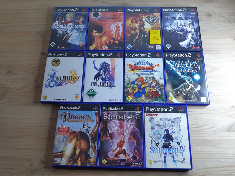 Rollenspiel / RPG Games Sammlung 11 PS2 Playstation2 Spiele Kaufen
