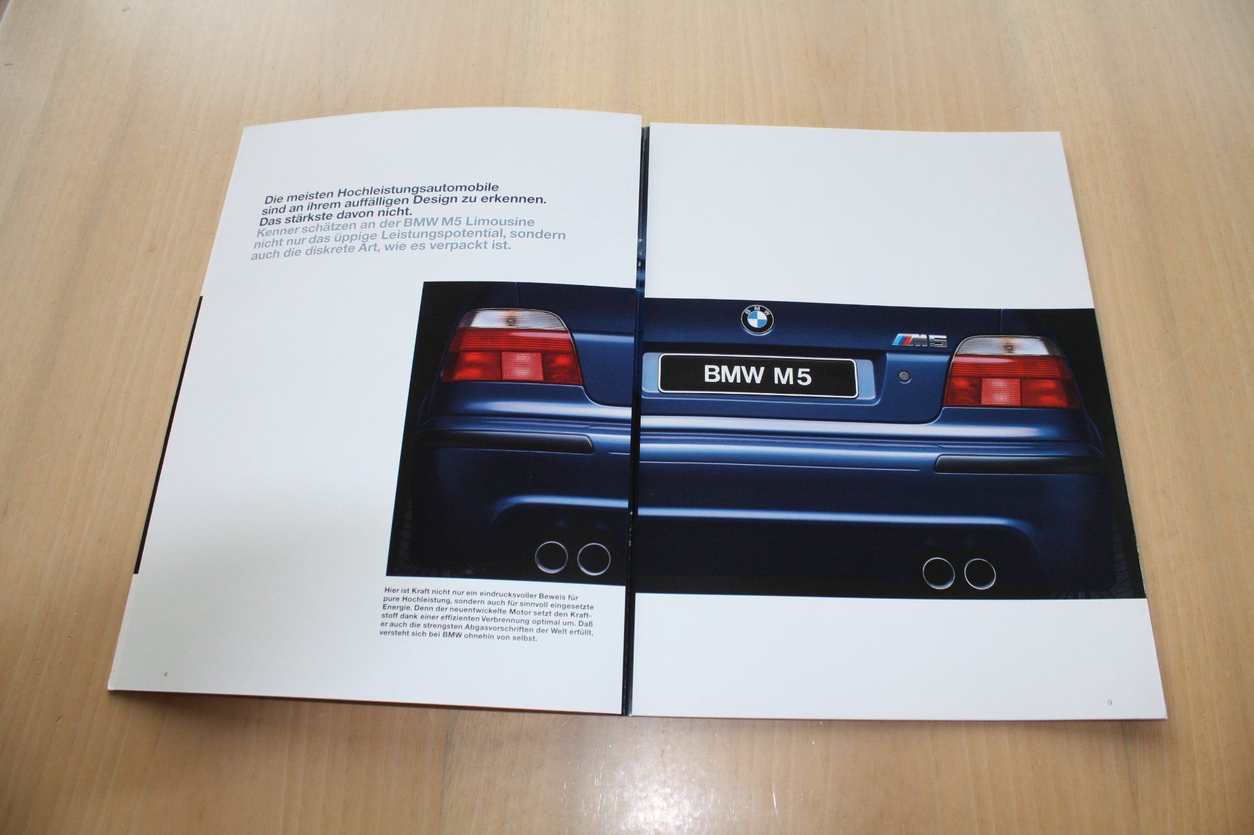 BMW Documents: BMW M5 Limousine E39 Prospekt   1998 – D'occasion à Wikon par erwin400 2