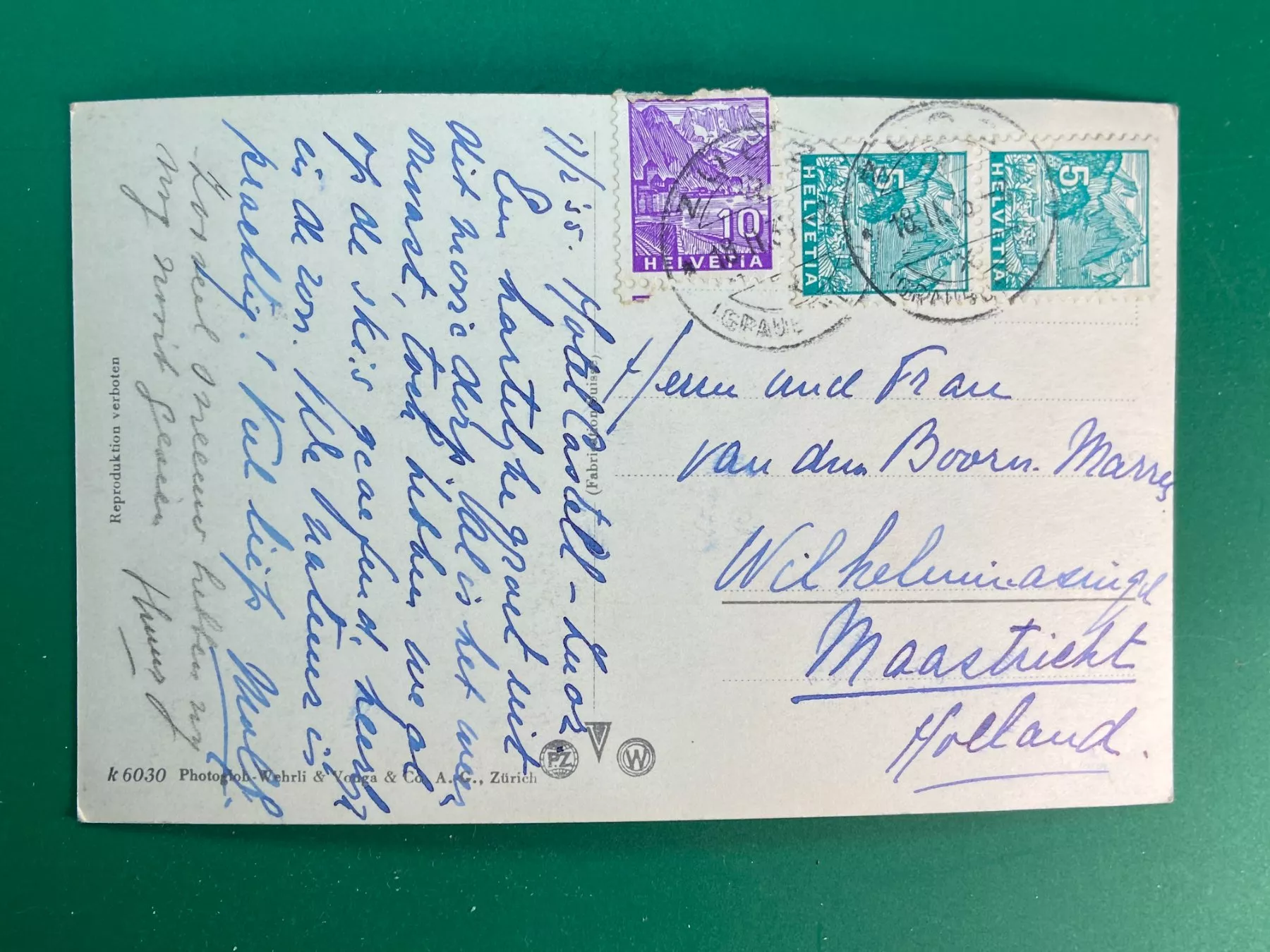 Cartoline postali: Zuoz – Usato da Steg VS venduto da danwer74 1