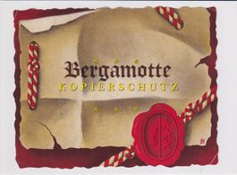 Etikette für Tafelgetränk - Bergamotte /bd