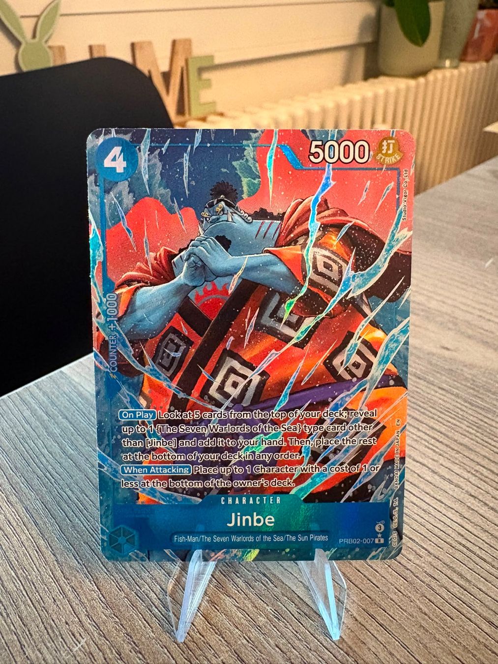Bandai Carte collezionabili: One Piece TCG - Jinbe PRB02-007 EN – Nuovo (secondo la descrizione) da Birsfelden venduto da alex4127
