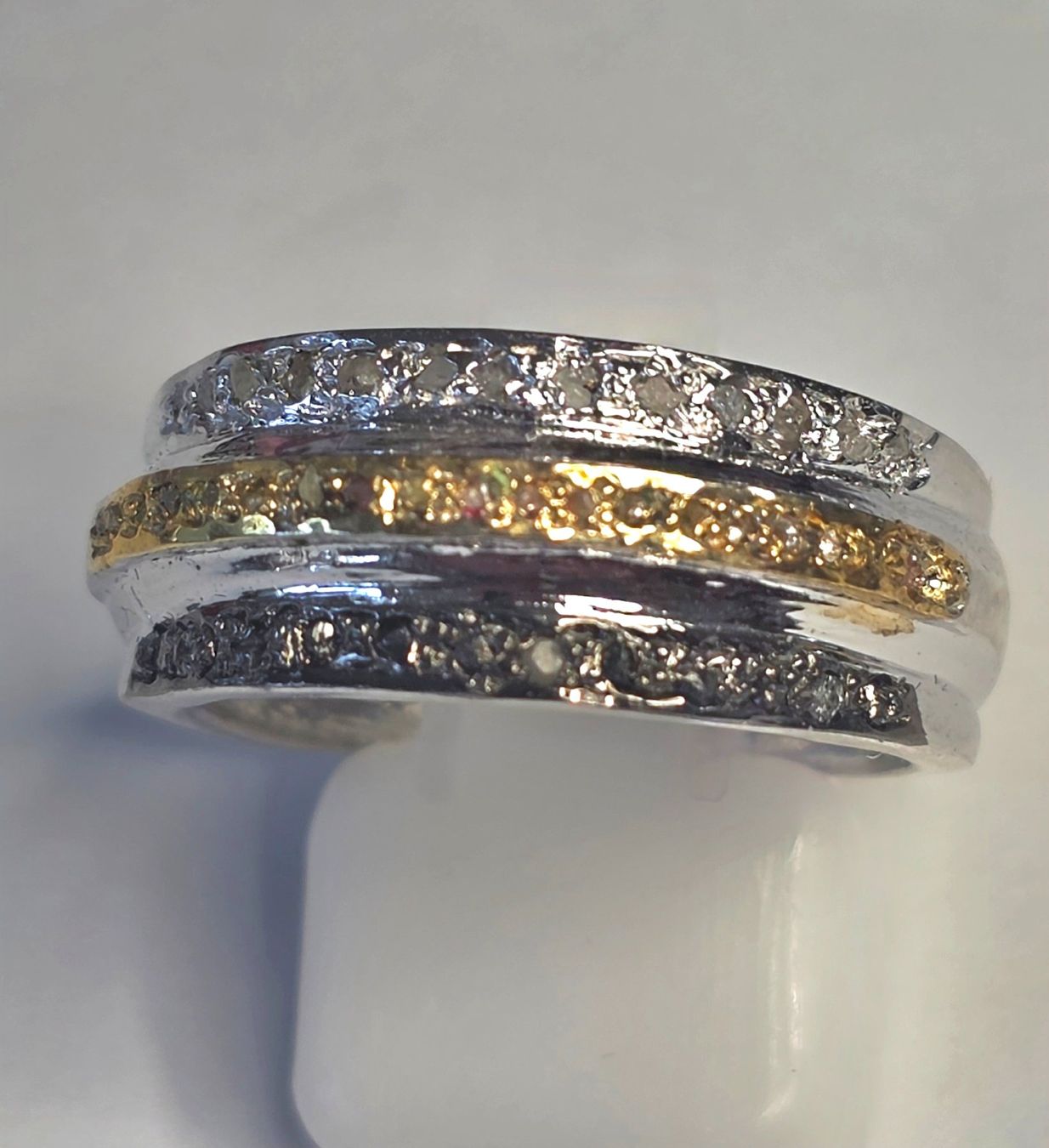 Anelli: Diamant Ring weiss gelb schwarz – Nuovo (secondo la descrizione) da Zürich venduto da adriben 4