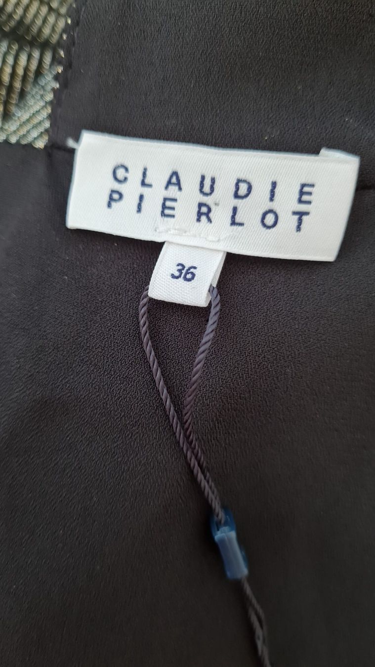 Claudie Pierlot Vestiti: Robe Claudie Pierlot taille 34 noire dorée – Usato da Payerne venduto da wardi11 4