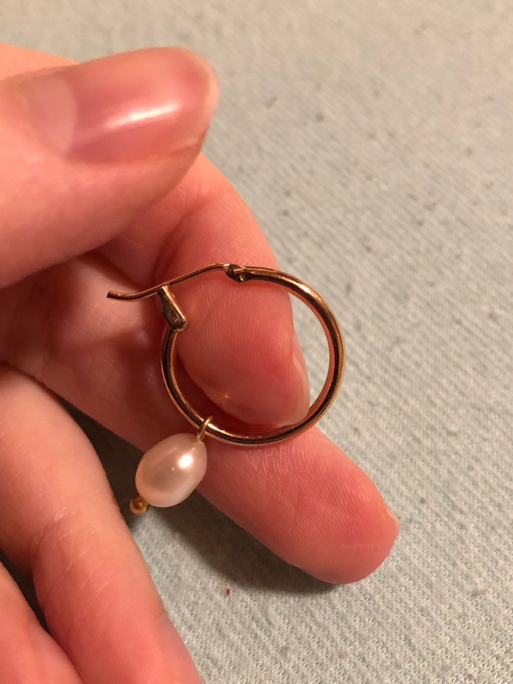 Ohrringe & -stecker: Creolen mit Zuchtperle – Gebraucht aus Brugg AG von Vintage_und_Allerlei 2