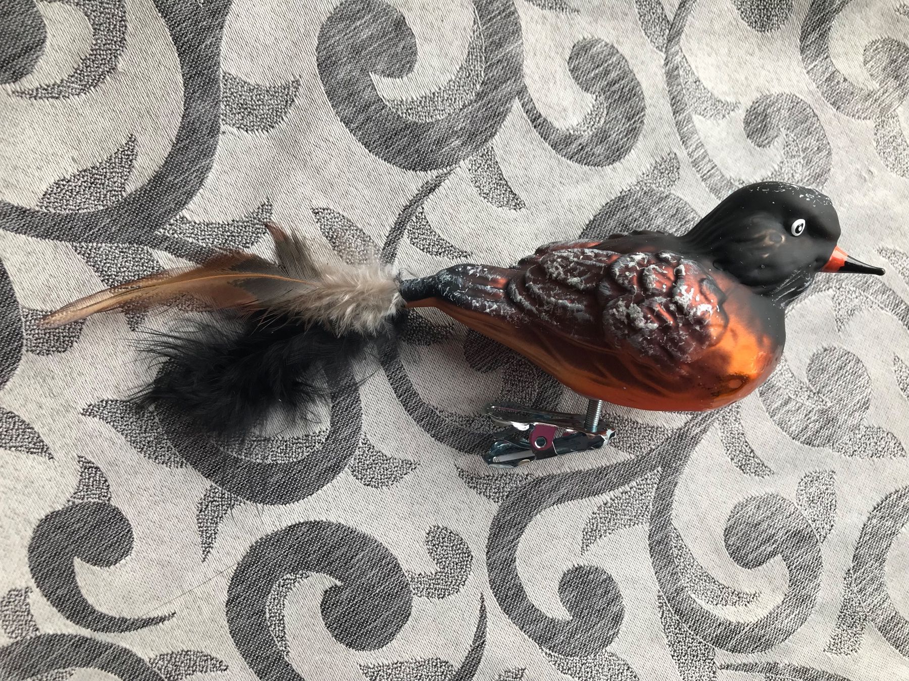 Tutte le decorazioni: Wanderdrossel Vogel Christbaumschmuck – Nuovo e nell'imballaggio originale da Alpnach Dorf venduto da marvo