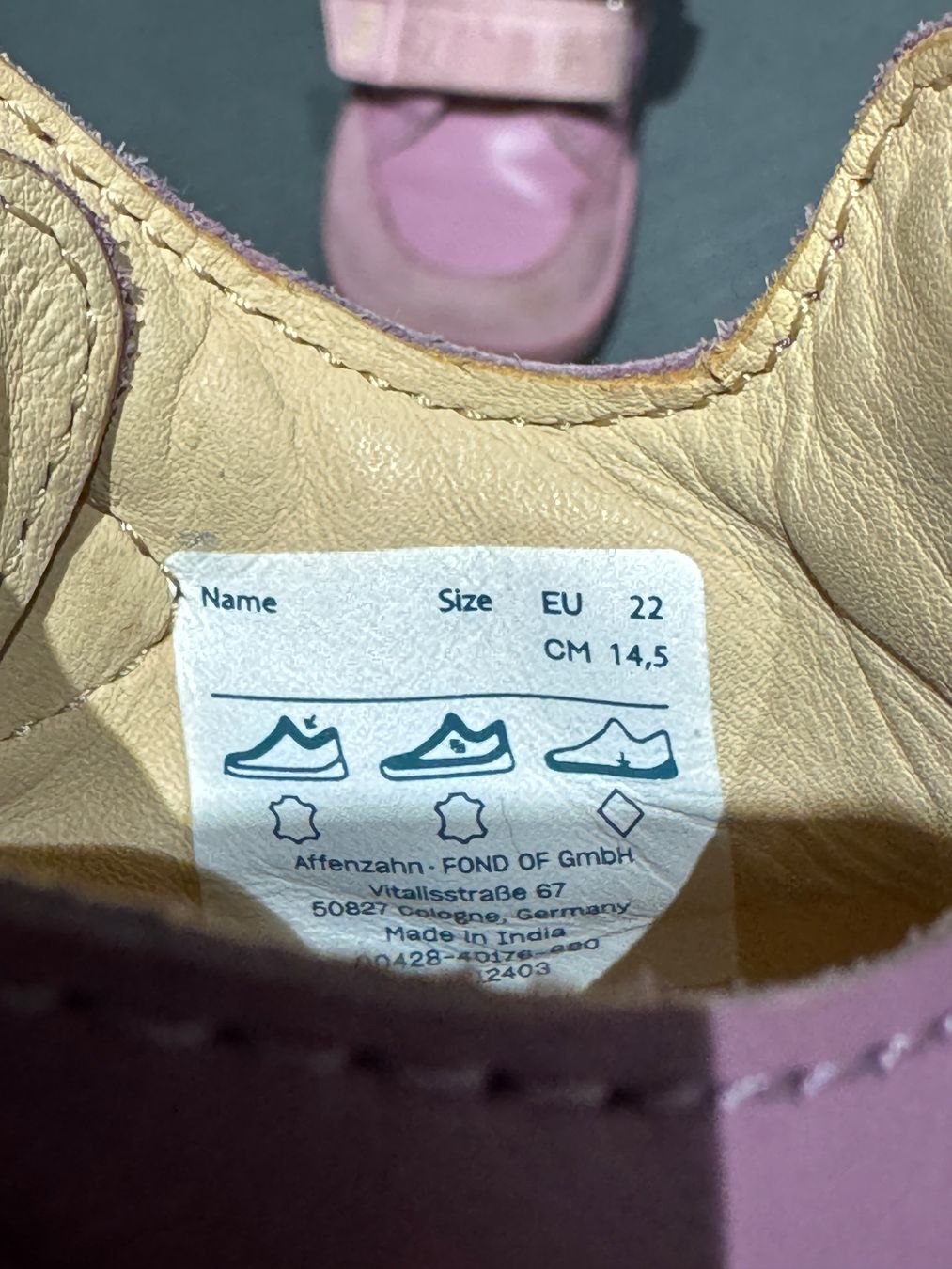 Affenzahn Scarpe per ragazze: Affenzahn Barfussschuh Leder Buddy Lilac – Nuovo (secondo la descrizione) da Lyss venduto da cyn_rds7 3