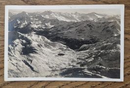 Gotthardstrasse m. Hospiz 1930, Flieher-Postkarte, n. Baar