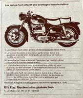 Puch Motorrad- Alte Werbung /Publicité 1959