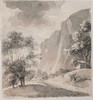 Lauterbrunnen Staubbach Tuschzeichnung von Gessner 1797