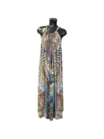 Camila seiden Maxi Kleid